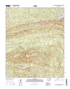 Chalybeate Mountain East Arkansas Current topographic map, 1:24000 scale, 7.5 X 7.5 Minute, Year 2014