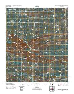 Chalybeate Mountain West Arkansas Historical topographic map, 1:24000 scale, 7.5 X 7.5 Minute, Year 2011