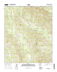 Chambersville Arkansas Current topographic map, 1:24000 scale, 7.5 X 7.5 Minute, Year 2014