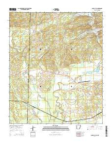 Chapel Hill Arkansas Current topographic map, 1:24000 scale, 7.5 X 7.5 Minute, Year 2014