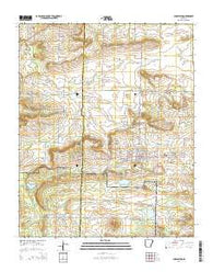 Charleston Arkansas Current topographic map, 1:24000 scale, 7.5 X 7.5 Minute, Year 2014