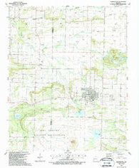Charleston Arkansas Historical topographic map, 1:24000 scale, 7.5 X 7.5 Minute, Year 1987