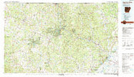 Cherokee Village Arkansas Historical topographic map, 1:100000 scale, 30 X 60 Minute, Year 1983
