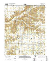 Cherokee City Arkansas Current topographic map, 1:24000 scale, 7.5 X 7.5 Minute, Year 2014