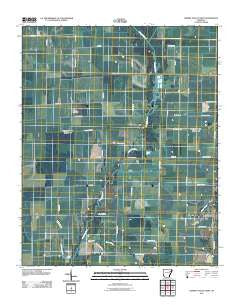 Cherry Valley West Arkansas Historical topographic map, 1:24000 scale, 7.5 X 7.5 Minute, Year 2011
