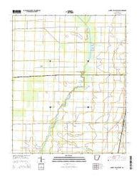 Cherry Valley West Arkansas Current topographic map, 1:24000 scale, 7.5 X 7.5 Minute, Year 2014