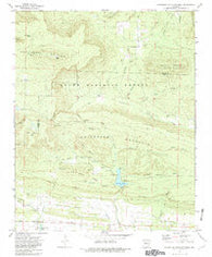 Chickalah Mountain West Arkansas Historical topographic map, 1:24000 scale, 7.5 X 7.5 Minute, Year 1972