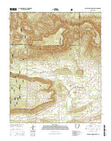 Chickalah Mountain East Arkansas Current topographic map, 1:24000 scale, 7.5 X 7.5 Minute, Year 2014
