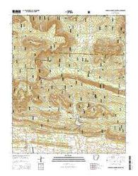 Chickalah Mountain West Arkansas Current topographic map, 1:24000 scale, 7.5 X 7.5 Minute, Year 2014