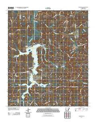 Chidester Arkansas Historical topographic map, 1:24000 scale, 7.5 X 7.5 Minute, Year 2011