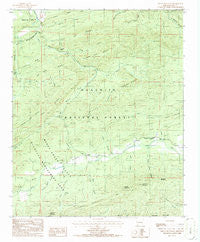 Chula Mountain Arkansas Historical topographic map, 1:24000 scale, 7.5 X 7.5 Minute, Year 1986
