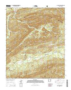 Chula Mountain Arkansas Current topographic map, 1:24000 scale, 7.5 X 7.5 Minute, Year 2014