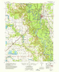 Clarendon Arkansas Historical topographic map, 1:62500 scale, 15 X 15 Minute, Year 1957