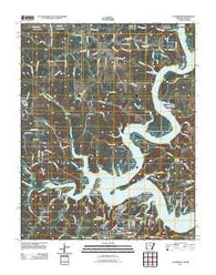 Clarkridge Arkansas Historical topographic map, 1:24000 scale, 7.5 X 7.5 Minute, Year 2011