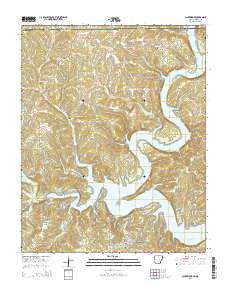 Clarkridge Arkansas Current topographic map, 1:24000 scale, 7.5 X 7.5 Minute, Year 2014