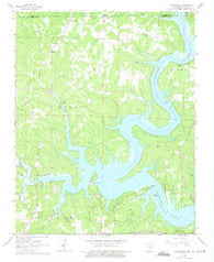 Clarkridge Arkansas Historical topographic map, 1:24000 scale, 7.5 X 7.5 Minute, Year 1965