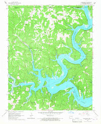 Clarkridge Arkansas Historical topographic map, 1:24000 scale, 7.5 X 7.5 Minute, Year 1965