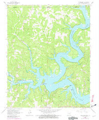Clarkridge Arkansas Historical topographic map, 1:24000 scale, 7.5 X 7.5 Minute, Year 1965