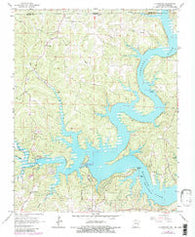 Clarkridge Arkansas Historical topographic map, 1:24000 scale, 7.5 X 7.5 Minute, Year 1965
