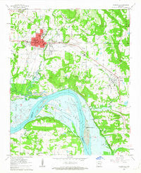 Clarksville Arkansas Historical topographic map, 1:24000 scale, 7.5 X 7.5 Minute, Year 1962