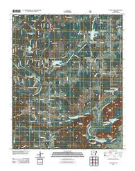 Cleveland Arkansas Historical topographic map, 1:24000 scale, 7.5 X 7.5 Minute, Year 2011