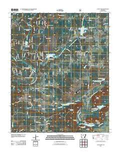 Cleveland Arkansas Historical topographic map, 1:24000 scale, 7.5 X 7.5 Minute, Year 2011