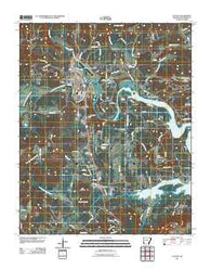 Clinton Arkansas Historical topographic map, 1:24000 scale, 7.5 X 7.5 Minute, Year 2011