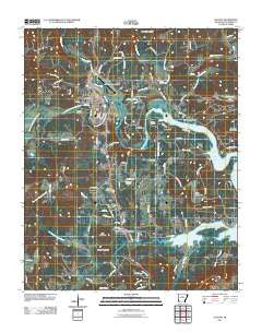 Clinton Arkansas Historical topographic map, 1:24000 scale, 7.5 X 7.5 Minute, Year 2011