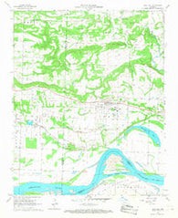 Coal Hill Arkansas Historical topographic map, 1:24000 scale, 7.5 X 7.5 Minute, Year 1961
