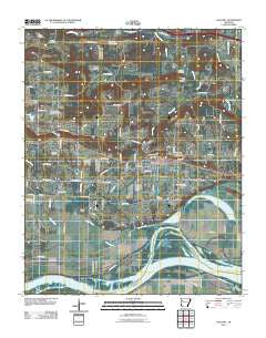Coal Hill Arkansas Historical topographic map, 1:24000 scale, 7.5 X 7.5 Minute, Year 2011