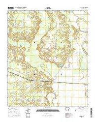 Collins Arkansas Current topographic map, 1:24000 scale, 7.5 X 7.5 Minute, Year 2014