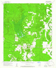 Collins Arkansas Historical topographic map, 1:24000 scale, 7.5 X 7.5 Minute, Year 1960