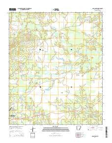 Collins NW Arkansas Current topographic map, 1:24000 scale, 7.5 X 7.5 Minute, Year 2014