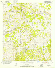 Columbus Arkansas Historical topographic map, 1:24000 scale, 7.5 X 7.5 Minute, Year 1951