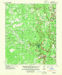 Cominto Arkansas Historical topographic map, 1:62500 scale, 15 X 15 Minute, Year 1935