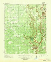 Cominto Arkansas Historical topographic map, 1:62500 scale, 15 X 15 Minute, Year 1935
