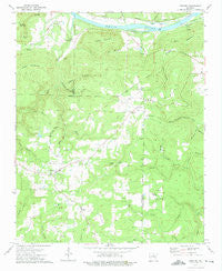 Concord Arkansas Historical topographic map, 1:24000 scale, 7.5 X 7.5 Minute, Year 1973