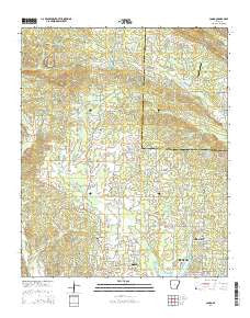 Congo Arkansas Current topographic map, 1:24000 scale, 7.5 X 7.5 Minute, Year 2014