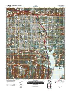 Conway Arkansas Historical topographic map, 1:24000 scale, 7.5 X 7.5 Minute, Year 2011