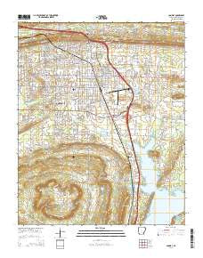 Conway Arkansas Current topographic map, 1:24000 scale, 7.5 X 7.5 Minute, Year 2014