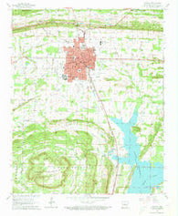 Conway Arkansas Historical topographic map, 1:24000 scale, 7.5 X 7.5 Minute, Year 1961