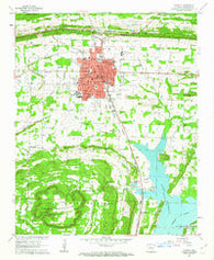 Conway Arkansas Historical topographic map, 1:24000 scale, 7.5 X 7.5 Minute, Year 1961