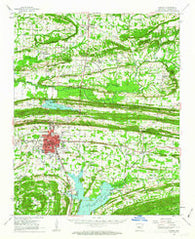 Conway Arkansas Historical topographic map, 1:62500 scale, 15 X 15 Minute, Year 1961