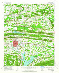 Conway Arkansas Historical topographic map, 1:62500 scale, 15 X 15 Minute, Year 1961