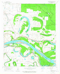 Cornerstone Arkansas Historical topographic map, 1:24000 scale, 7.5 X 7.5 Minute, Year 1964