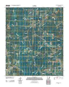 Cornerville Arkansas Historical topographic map, 1:24000 scale, 7.5 X 7.5 Minute, Year 2011