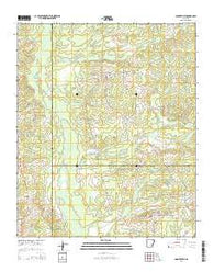 Cornerville Arkansas Current topographic map, 1:24000 scale, 7.5 X 7.5 Minute, Year 2014