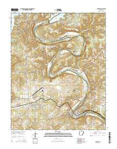 Cotter Arkansas Current topographic map, 1:24000 scale, 7.5 X 7.5 Minute, Year 2014