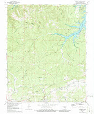 Cotter SW Arkansas Historical topographic map, 1:24000 scale, 7.5 X 7.5 Minute, Year 1972