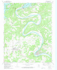 Cotter Arkansas Historical topographic map, 1:24000 scale, 7.5 X 7.5 Minute, Year 1972
